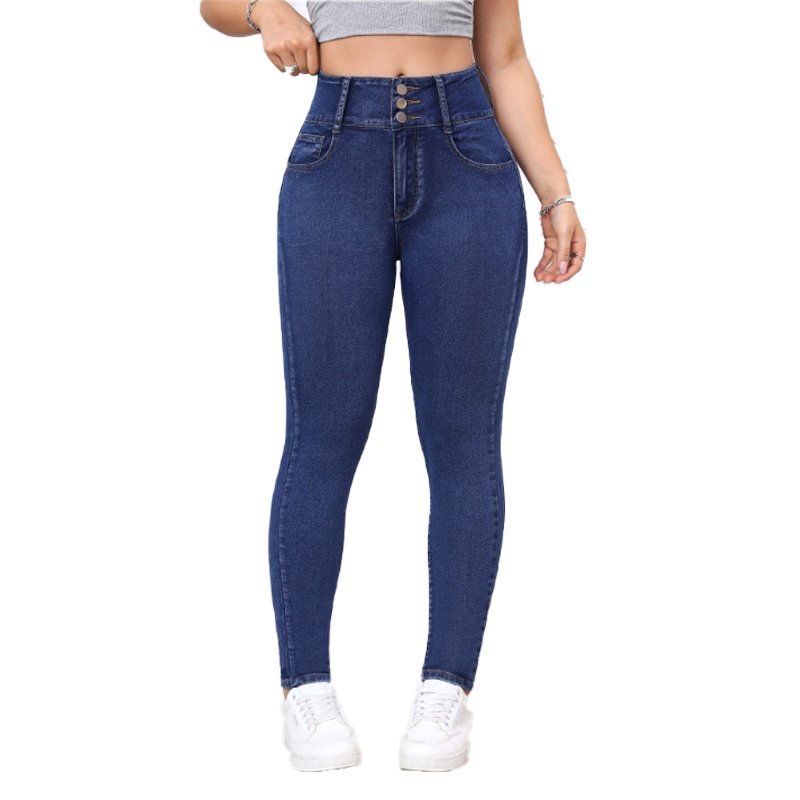 Damen High-Waist Skinny Jeans mit Stretchanteil – figurbetont, bequem & vielseitig – ideal für Alltag & Freizeit