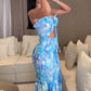 Cut-Out-Kleid mit Blumenprint – sexy, bequem & perfekt für den Urlaub