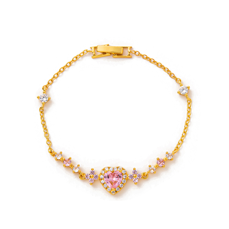 Stylisches Herz-Armband mit synthetischen Diamanten – funkelnd, feminin & vielseitig – ideal für den Alltag & besondere Anlässe