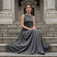 Einfarbiges Plisseekleid mit Taschen – figurbetont, weiter Rock & feminin👗✨