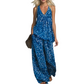 Damen Set – Neckholder-Top & weite Hose im Leopardenmuster – luftig, bequem & vielseitig
