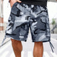 Herren Camouflage-Cargo-Shorts mit Kordelzug – bequem, strapazierfähig & vielseitig – ideal für Outdoor, Sport & Freizeit