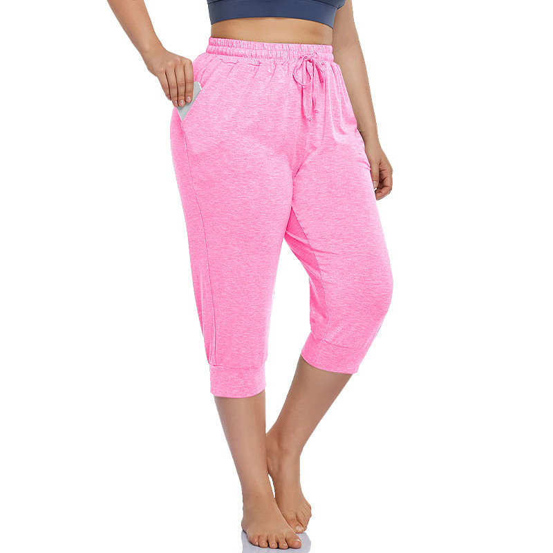 👖Lässige Caprihose für Damen mit Taschen – bequem, atmungsaktiv & perfekt für Frühling & Sommer🌞👜
