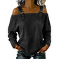 Damen Denim-Top mit breiten Trägern & Off-Shoulder-Ausschnitt
