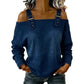 Damen Denim-Top mit breiten Trägern & Off-Shoulder-Ausschnitt