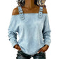 Damen Denim-Top mit breiten Trägern & Off-Shoulder-Ausschnitt