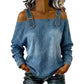 Damen Denim-Top mit breiten Trägern & Off-Shoulder-Ausschnitt