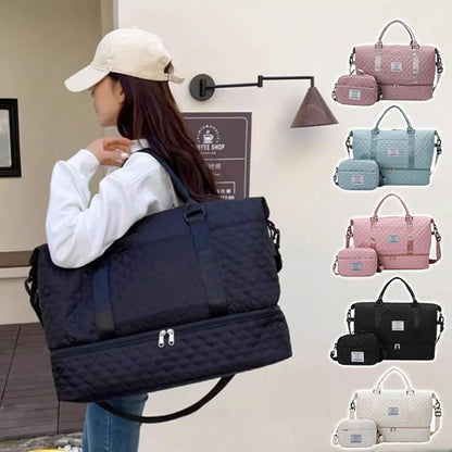 🌞 Sommerneuheiten – Jetzt bis zu 50% sparen! 💰Großes Reisetaschen-Set mit Trennfach für Nasses & Trockenes – praktisch, geräumig & vielseitig – ideal für Reisen, Sport & Wochenendausflüge✈️🏋️‍♂️