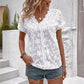 🌞NEU: Sommerkollektion mit bis zu 50% Rabatt 🛍️Elegantes Damen-Oberteil aus weißer Spitze – V-Ausschnitt, kurze Ärmel – feminin, luftig & vielseitig