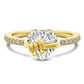 Eleganter Silberring mit Herz & Schleife – zart, funkelnd & feminin – ideal für den Alltag oder als romantisches Geschenk💍🎀