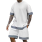 🌞 Sommerneuheiten – Jetzt bis zu 50% sparen! 💰2-teiliges Set für Herren – Kurzarm Shirt & Shorts ✨ Atmungsaktiv & Lockerer Schnitt