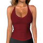 📢📢 50 % RABATT !! ⏰ Damen-Ribbed-V-Ausschnitt-Tanktop