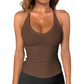📢📢 50 % RABATT !! ⏰ Damen-Ribbed-V-Ausschnitt-Tanktop
