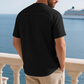 ✨🩳 Einfarbiges Kurzarm-T-Shirt für Herren 👔