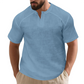 ✨🩳 Einfarbiges Kurzarm-T-Shirt für Herren 👔