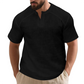 ✨🩳 Einfarbiges Kurzarm-T-Shirt für Herren 👔