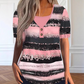 👚 LIMITED-TIME 50% RABATT! ✨ Gestreiftes Henley-Shirt – Kunstleder, Zweiteiler-Look ✨