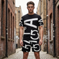 Herren Freizeit-Set mit modernem Grafikprint – Oberteil & Hose – bequem, stylisch & vielseitig – ideal für Sommer & Alltag👕👖
