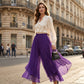 Damen Chiffon-Hose mit weitem Bein – Asymmetrisch & Elegant ✨ Für Alltag & Urlaub