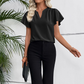 📢📢Letzter Tag – 50 % Rabatt!! ⏰Elegante Damenbluse – V-Kragen & Fließende Ärmel ✨ Stilvoll & Bequem
