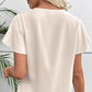 📢📢Letzter Tag – 50 % Rabatt!! ⏰Elegante Damenbluse – V-Kragen & Fließende Ärmel ✨ Stilvoll & Bequem