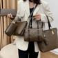 👜 Stylishes 6-in-1-Mutter-Kind-Taschenset – Bedruckt, vielseitige Schultertasche, Crossbody- & Handtasche für den täglichen Gebrauch 🌿