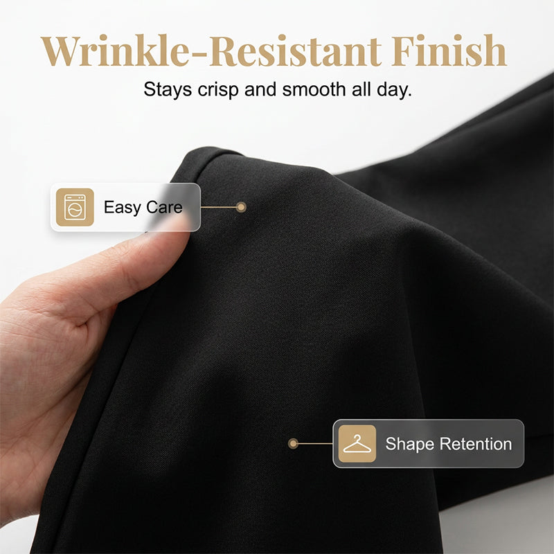 ⏰ 50 % RABATT – Nur für kurze Zeit ✨Damen High-Waist Hose mit weitem Bein 🌿 Locker, Elegant & Alltagstauglich