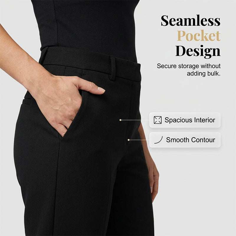 ⏰ 50 % RABATT – Nur für kurze Zeit ✨Damen High-Waist Hose mit weitem Bein 🌿 Locker, Elegant & Alltagstauglich
