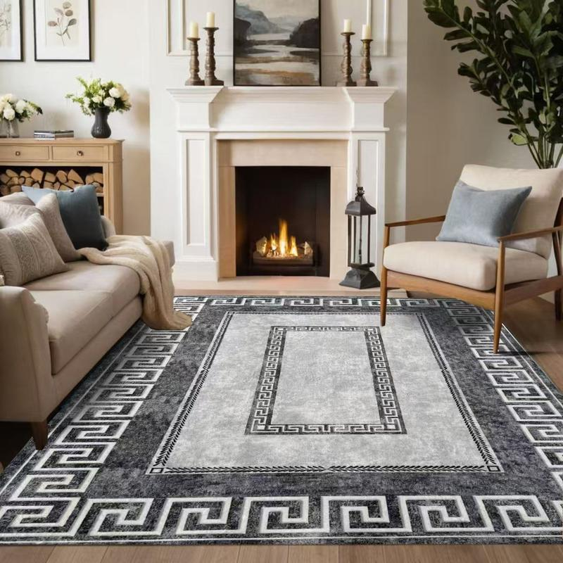 🔥 50 % Rabatt  🛋️ Pflegeleichter Wohnzimmerteppich aus weichem Mikrofaser-Stoff – Schmutzabweisender Teppich für Sofa & Couchtisch