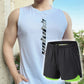 ⏰ 50 % RABATT – Nur für kurze Zeit ✨Herren Sport-Set für den Sommer 🏃 Schnell trocknendes Tanktop & Lockere Shorts