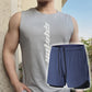 ⏰ 50 % RABATT – Nur für kurze Zeit ✨Herren Sport-Set für den Sommer 🏃 Schnell trocknendes Tanktop & Lockere Shorts