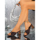 🛍️ 50 % Rabatt – Damen-Pantoletten mit quadratischer Zehenpartie, Rüschen-Detail & Blockabsatz – bequem & stilvoll für den Alltag 👡