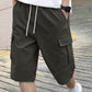 🩳 50% OFF NOW! 🔥 Men's Casual Cargo Shorts with Drawstring – Lightweight, multi-pockets & elastic waist – perfect for hiking, travel or hot summer days ☀️