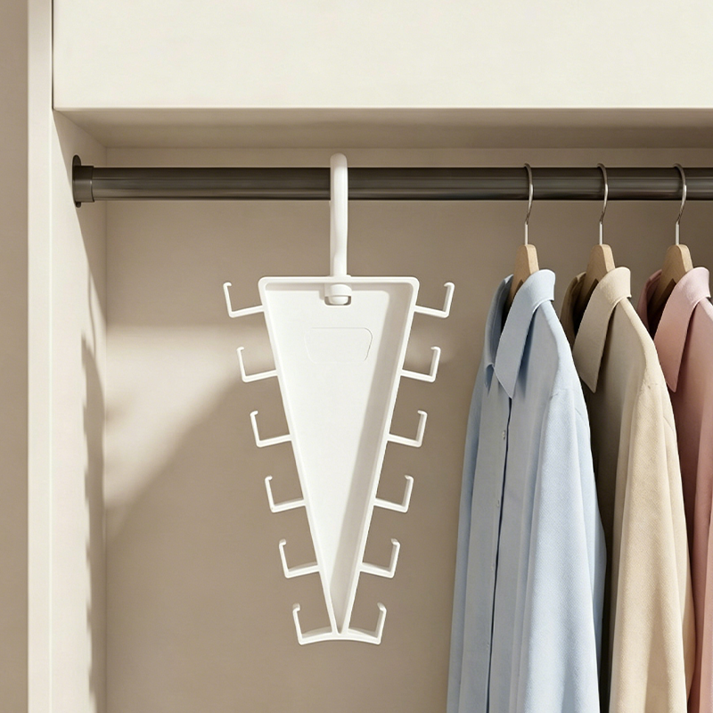 🔥 1+1 GRATIS! 📐 Multifunktionaler Dreieck-Kleiderbügel – Platzsparender Schrank-Organizer für Kleidung & Accessoires