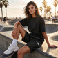 ⏰ 50 % RABATT – Nur für kurze Zeit ✨Damen Cargo Shorts mit Elastischem Bund 👖 Locker, Bequem & Mit Kordelzug