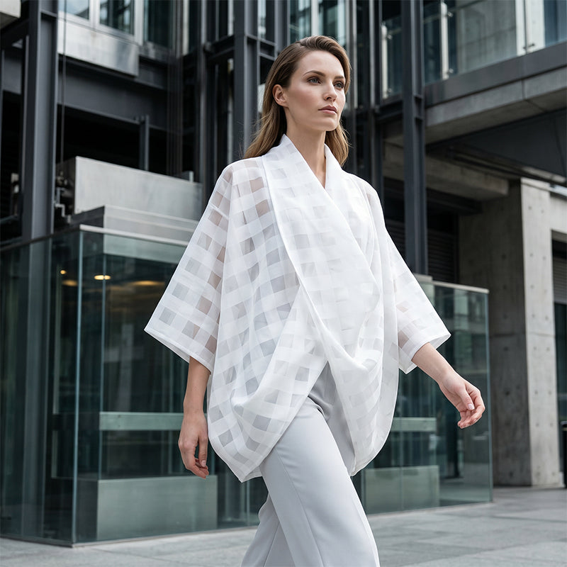 ⏰ 50 % RABATT – Nur für kurze Zeit ✨Damen Blusentop mit Karoprint 🛍️ Leicht, Vielseitig & Alltagstauglich