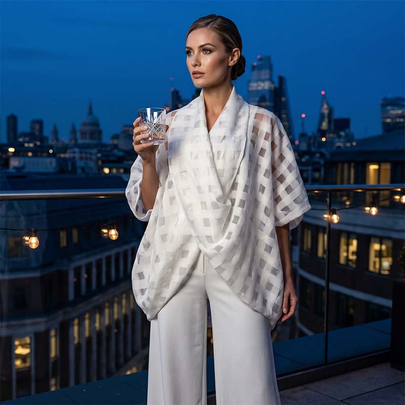⏰ 50 % RABATT – Nur für kurze Zeit ✨Damen Blusentop mit Karoprint 🛍️ Leicht, Vielseitig & Alltagstauglich