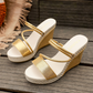 ⏰ 50 % RABATT – Nur für kurze Zeit ✨Damen Keilsandaletten mit Absatz 👡 Bequem, Elegant & Sommerlich Leicht