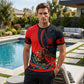 ⏰ 50 % RABATT – Nur für kurze Zeit ✨Herren Kurzarmshirt mit Adler Motiv 🦅 Mexikanisch Inspiriertes Design