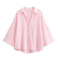 ⏰ 50 % RABATT – Nur für kurze Zeit ✨👚 Elegante Damenbluse aus Leinenmischung – Lockerer Schnitt mit weiten Ärmeln