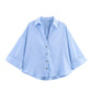 ⏰ 50 % RABATT – Nur für kurze Zeit ✨👚 Elegante Damenbluse aus Leinenmischung – Lockerer Schnitt mit weiten Ärmeln