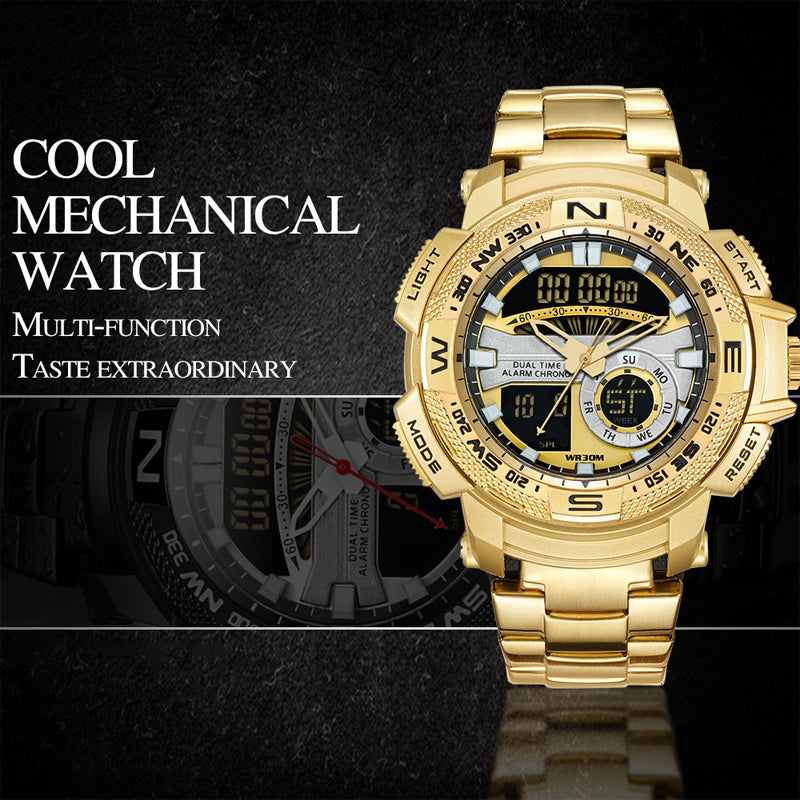 ⌚ 50% RABATT! ⏱️ Dual‑Display Sportuhr – Analog‑Digital, 3ATM & multifunktional ✨