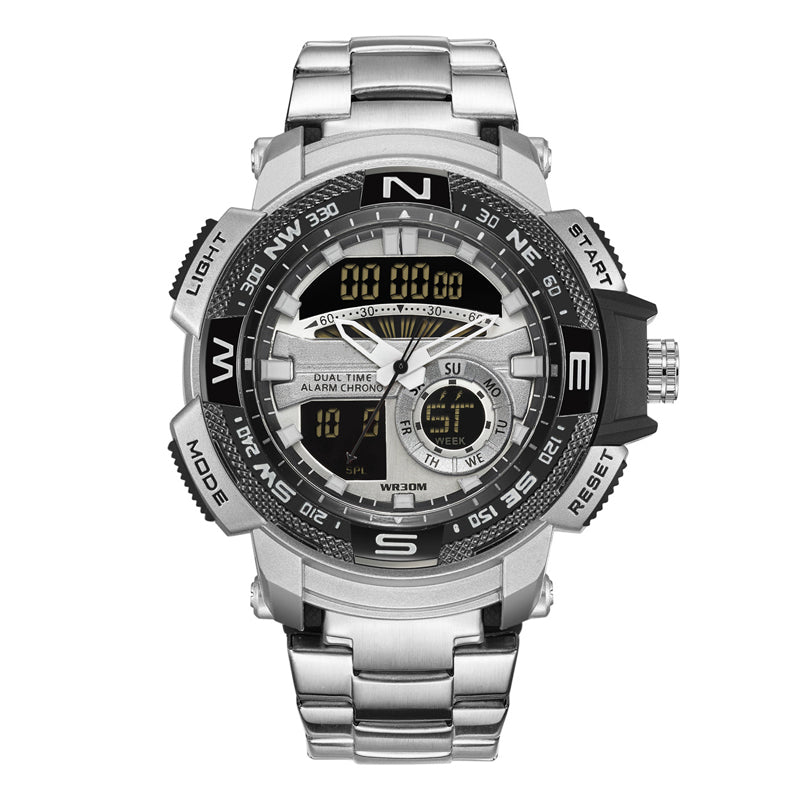 ⌚ 50% RABATT! ⏱️ Dual‑Display Sportuhr – Analog‑Digital, 3ATM & multifunktional ✨