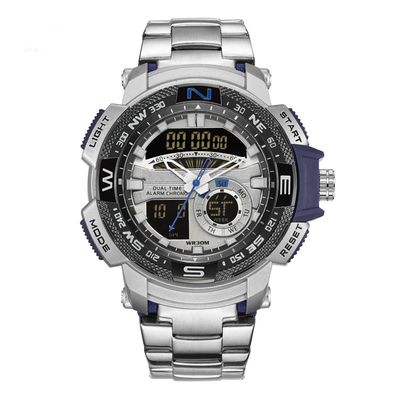 ⌚ 50% RABATT! ⏱️ Dual‑Display Sportuhr – Analog‑Digital, 3ATM & multifunktional ✨