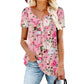 🌸 Leicht fließendes Damen-Shirt mit Blumendruck & Knopfleiste – luftig, vielseitig, für Alltag & Freizeit 👚