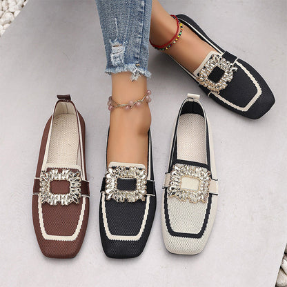 👞 50% RABATT! 🥿 Atmungsaktive Loafer mit eckiger Zehenpartie – Bequem & vielseitig – Perfekt für Büro, Freizeit oder Reisen – leichte Sohle & strapazierfähiges Material 🌿