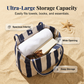 Classic Vertical Stripe Beach & Shopping Tote