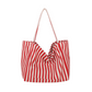 Classic Vertical Stripe Beach & Shopping Tote