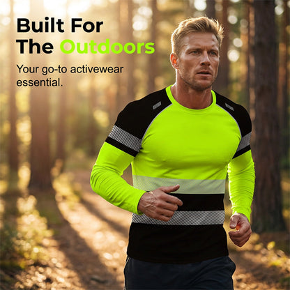 🏃‍♂️ Sportliches Herren-Longsleeve – feuchtigkeitsableitend, mit dezentem Print, für aktive Tage