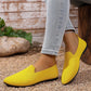 👡 Damen-Freizeitschuh – gestricktes Obermaterial, spitze Zehenpartie, flache Sohle, atmungsaktiv & bequem für den Sommer ☀️